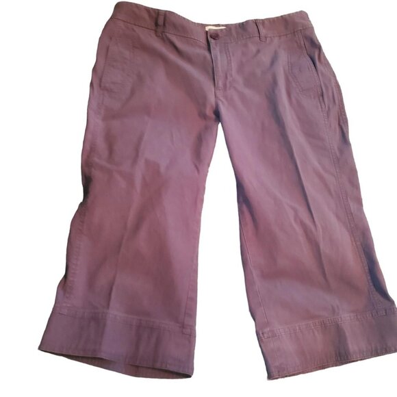 Vintage Dockers Grey Cropped Pants Grunge Punk Goth Grandpacore - Picture 1 of 6